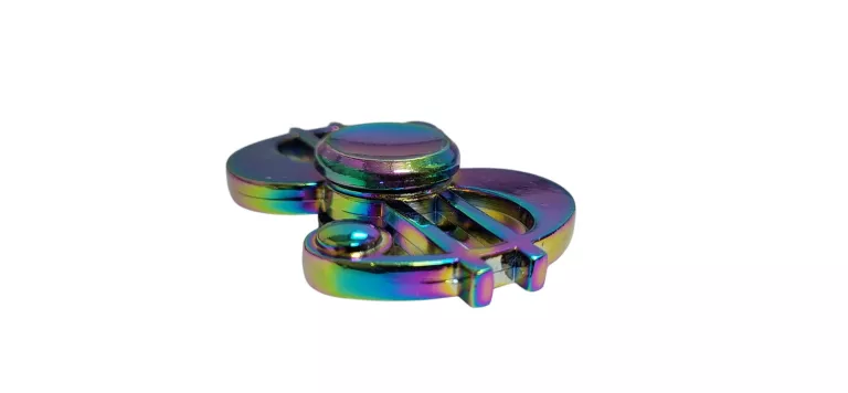 METALOWY TĘCZOWY FIDGET SPINNER $
