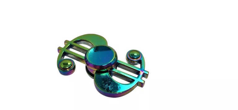 METALOWY TĘCZOWY FIDGET SPINNER $