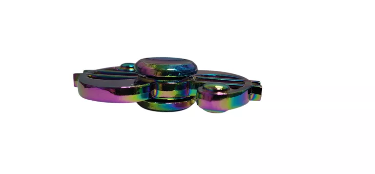 METALOWY TĘCZOWY FIDGET SPINNER $