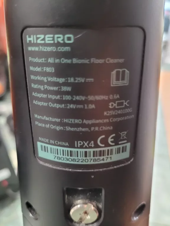MOP BIONICZNY, ODKURZACZ PIONOWY HIZERO F803