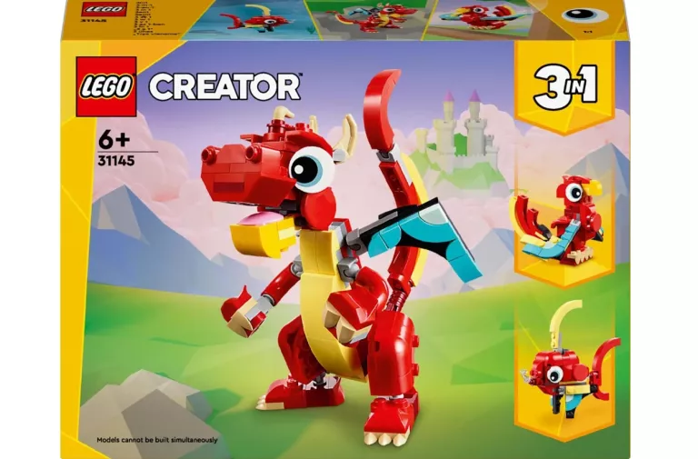 LEGO CREATOR 3 W 1 31145 CZERWONY SMOK ZESTAW PREZENTOWY KLOCKI