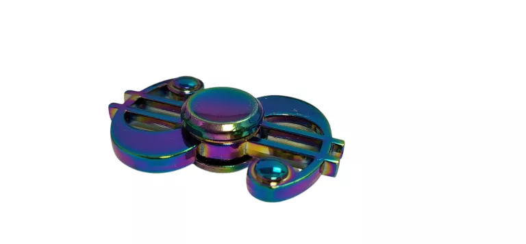 METALOWY TĘCZOWY FIDGET SPINNER $