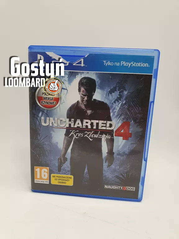 GRA PS4 UNCHARTED 4 KRES ZŁODZIEJA