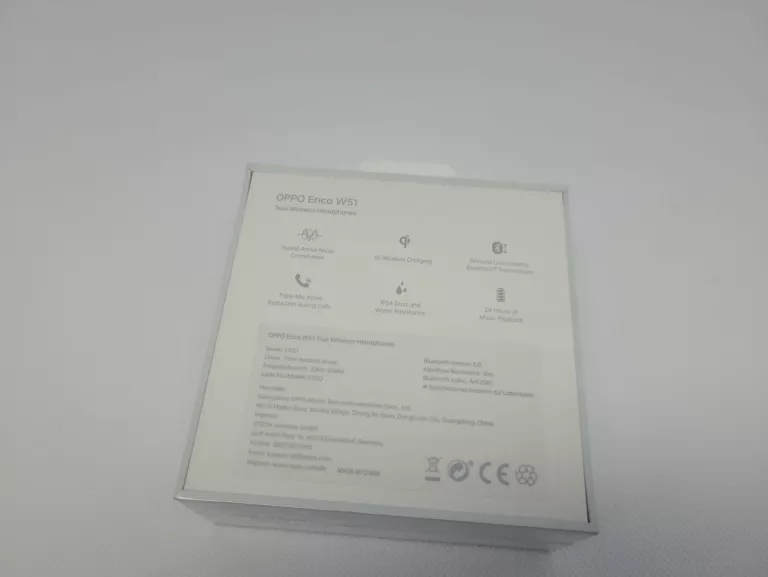 OPPO ENCO W51 TWS SŁUCHAWKI BEZPRZEWODOWE