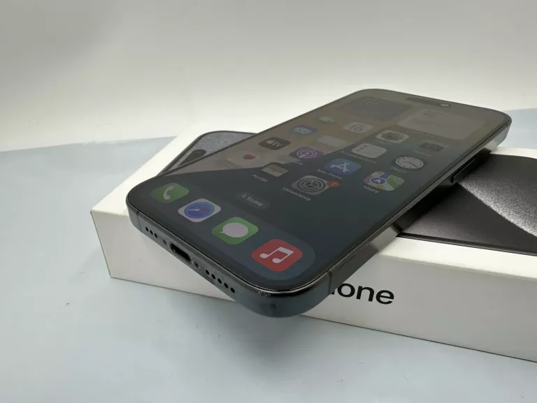 APPLE IPHONE 15 PRO 128GB BLACK TITANIUM KOMPLET GWARANCJA