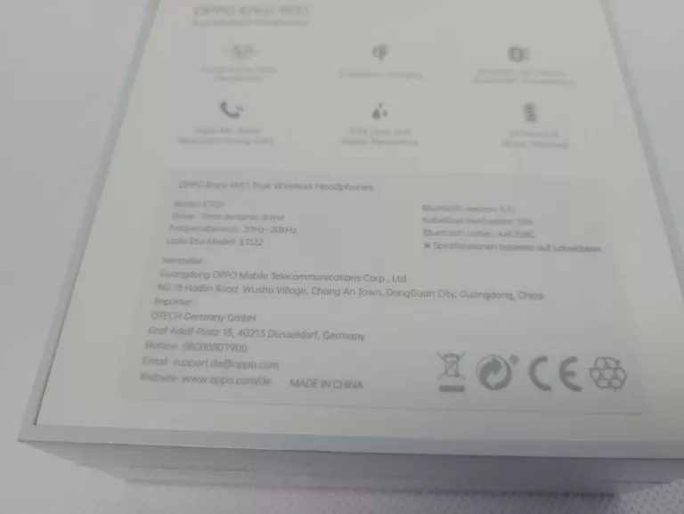 OPPO ENCO W51 TWS SŁUCHAWKI BEZPRZEWODOWE