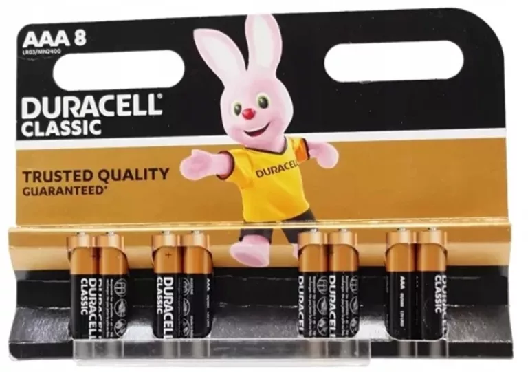 BATERIE ALKALICZNE AAA LR3 DURACELL / 8SZT