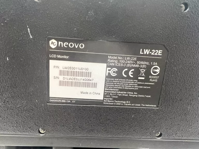 MONITOR AG NEOVO LW-22E SAM