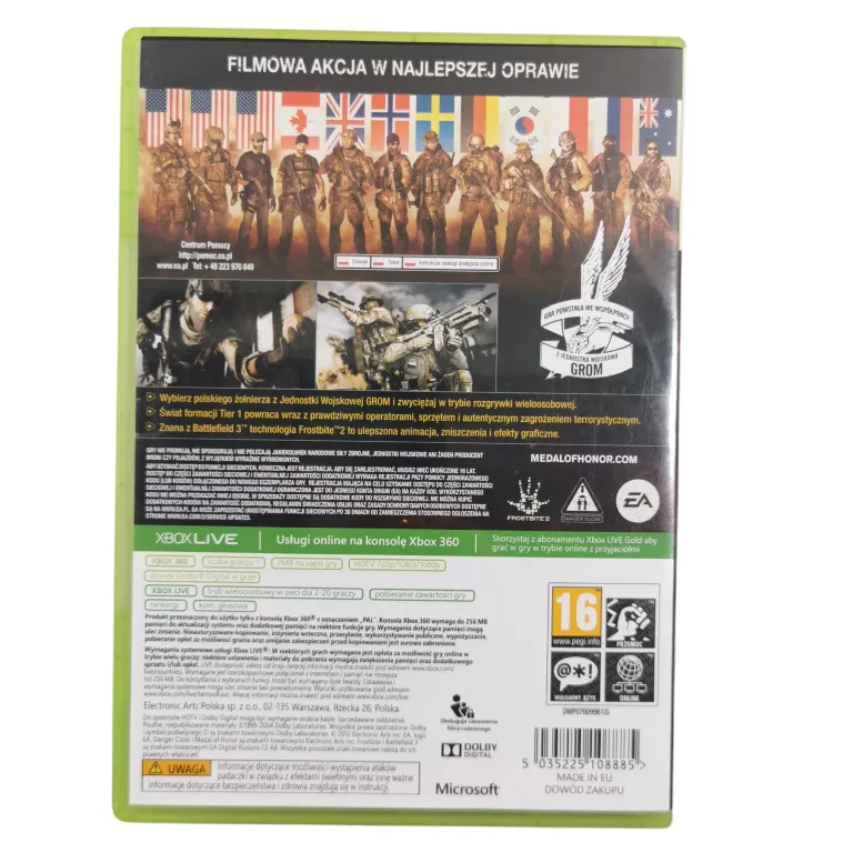 XBOX 360 MEDAL OF HONOR WARFIGHTER