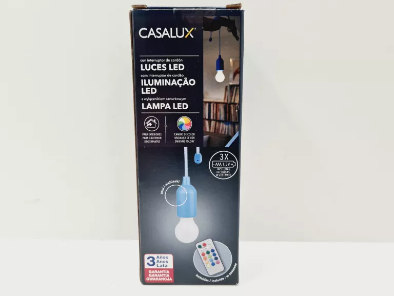 LAMPA LED CASALUX Z WYŁĄCZNIKIEM SZNURKOWYM