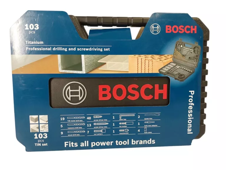 ZESTAW V-LINE 103 SZTUK WIERTEŁ BITÓW I KOŃCOWEK BOSCH PROFESSIONAL