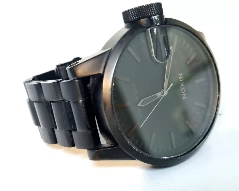 ZEGAREK NIXON CHRONICLE SS CZARNY NA BRANSOLECIE