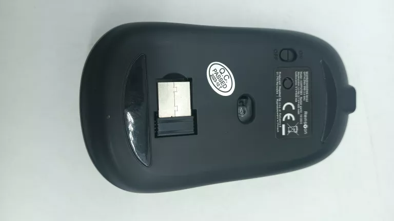 MYSZ BEZPRZEWODOWA REINSTON RGB WBUDOWANY AKUMULATOR USB 2.4 GHZ CZARNA