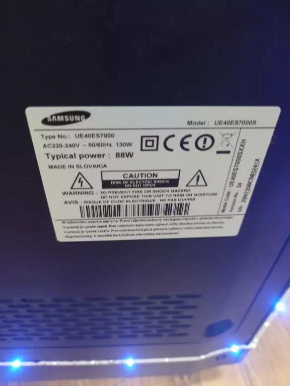 TELEWIZOR SAMSUNG UE40ES7000S