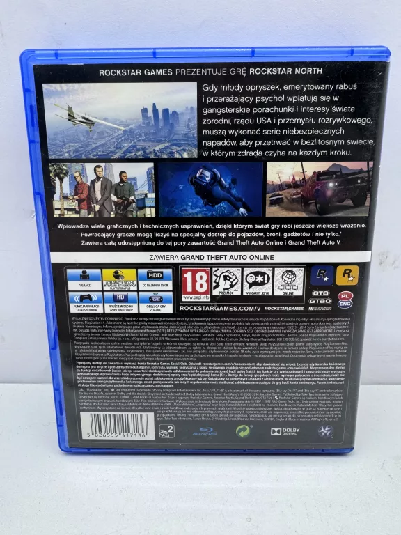 GRAND THEFT AUTO V GTA 5 SONY PLAYSTATION 4 (PS4)