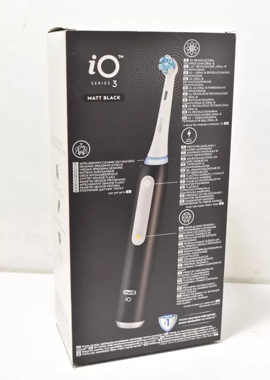 SZCZOTECZKA ELEKTRYCZNA MAGNETYCZNA ORAL-B IO SERIES 3 MATOWY CZARNY