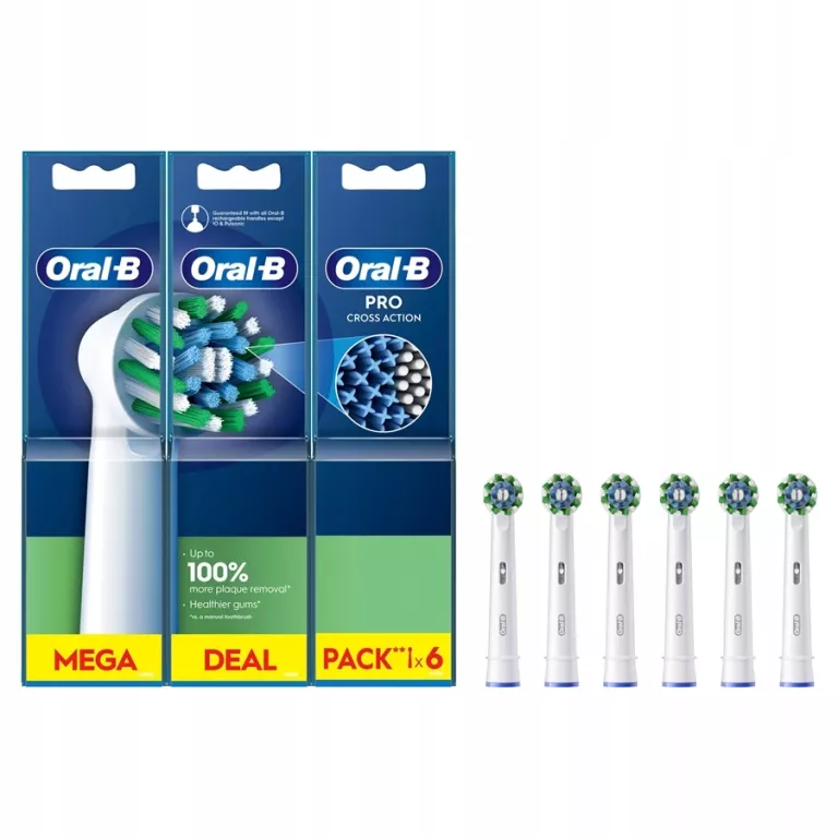 KOŃCÓWKI DO SZCZOTECZKI ORAL-B EB50RX PRO CROSSACTION 6 SZT.