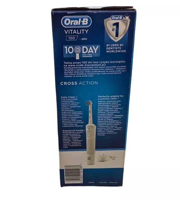 SZCZOTECZKA ELEKTRYCZNA ORAL-B VITALITY 100 CROSS ACTION