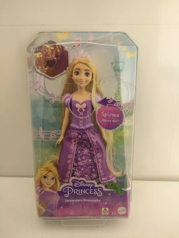 MATTEL KSIEZNICZKA ROSZPUNKA W PIEKNEJ SUKNI OPIEWAJYCA PIOSENKE HPH59