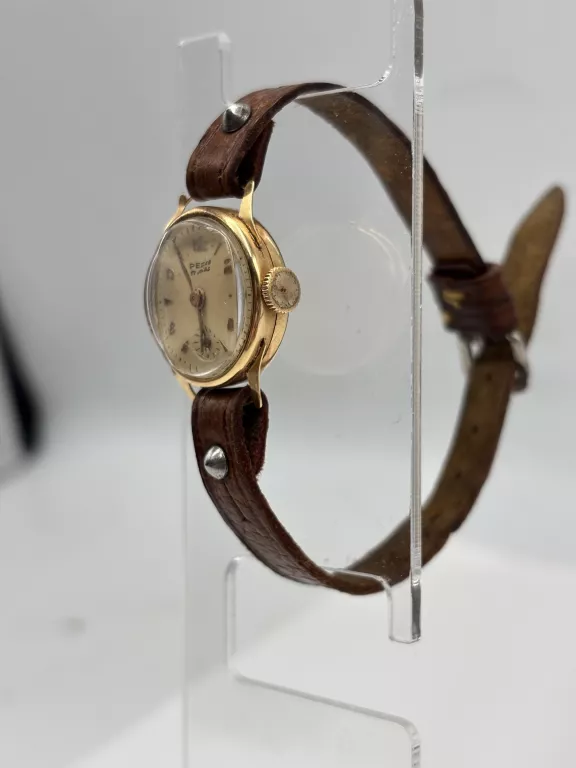 ZŁOTY ZEGRAEK VINTAGE PESAG 17 JEWELS 18K 750