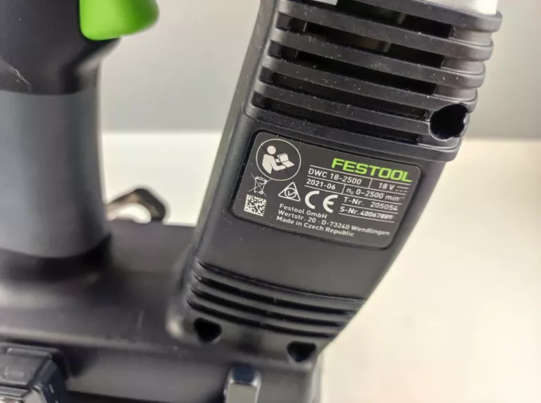 WKRĘTARKA DO PŁYT GK FESTOOL DWC 18-2500 + AKU 5,2AH + ŁAD+ WALIZKA
