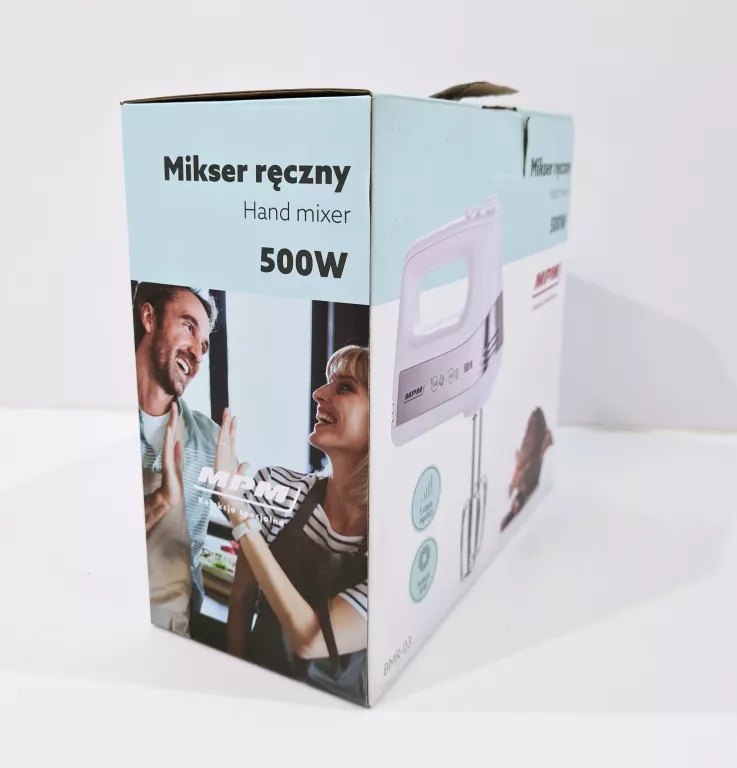 MPM MIKSER RĘCZNY BMR-03 500W BIAŁY