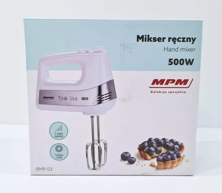 MPM MIKSER RĘCZNY BMR-03 500W BIAŁY