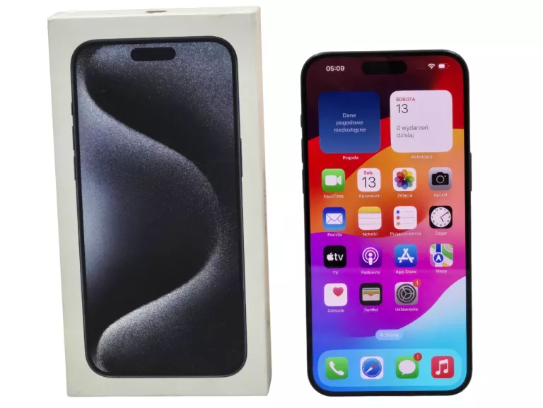 TELEFON APPLE IPHONE 15 PRO MAX 8/256GB 6,7'' BATERIA 100% 5G GW 10.2025!