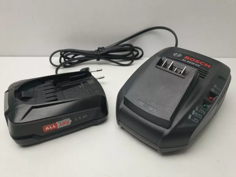 ŁADOWARKA DO AKUMULATORÓW BOSCH AL 1830 CV + AKUMULATOR 18V 1.5AH