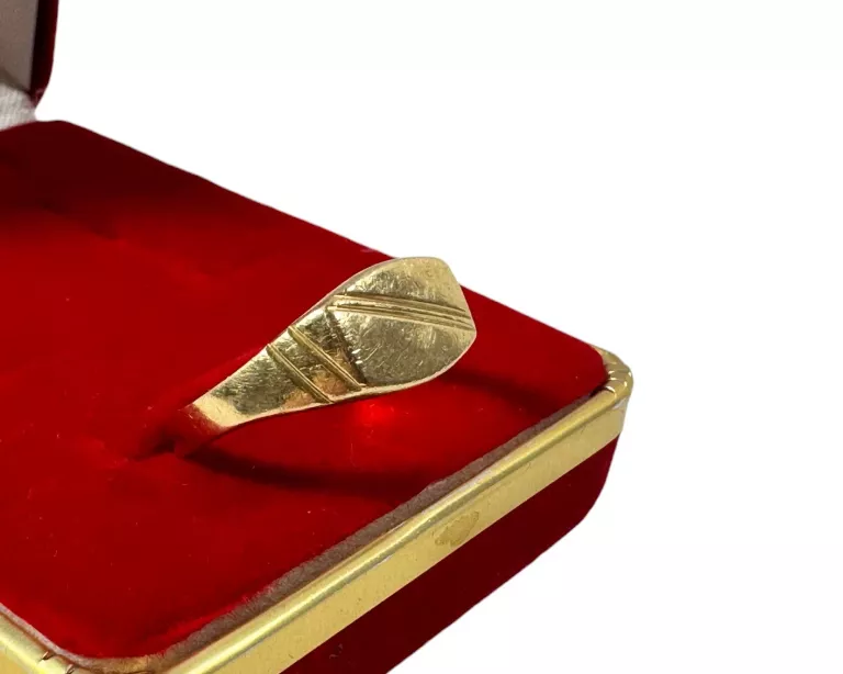 MĘSKI ZŁOTY SYGNET PRÓBY 585 / 3,43G / 23
