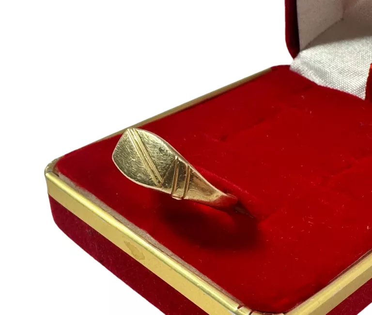 MĘSKI ZŁOTY SYGNET PRÓBY 585 / 3,43G / 23
