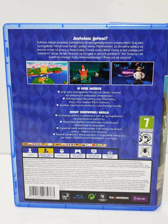 GRA PS4 SPONGEBOB KANCIASTOPORTY REHYDRATED