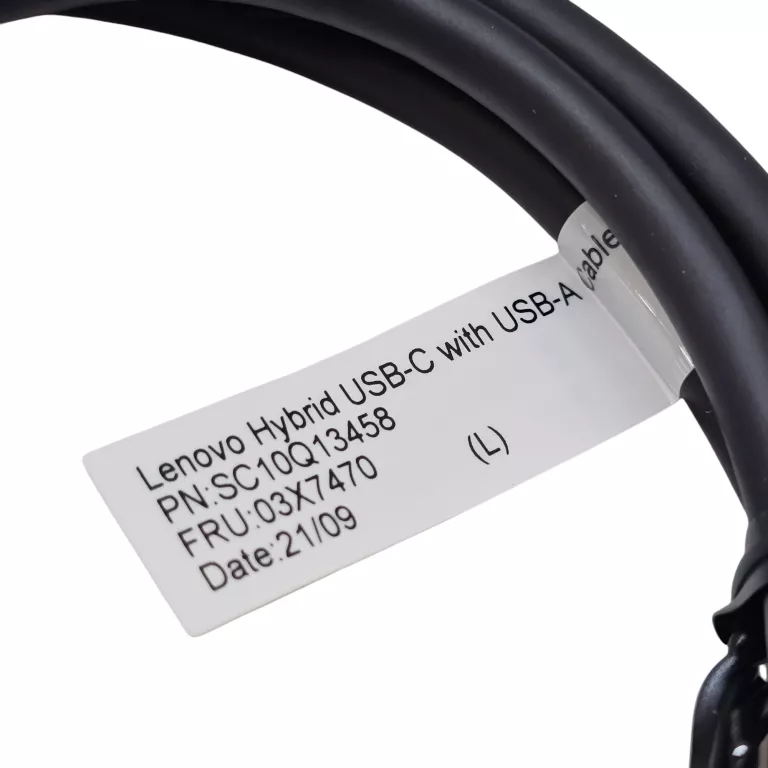LENOVO 4X90U90618 KABEL USB 1 M 3.2 GEN 1 (3.1 GEN 1) USB A/USB C USB C