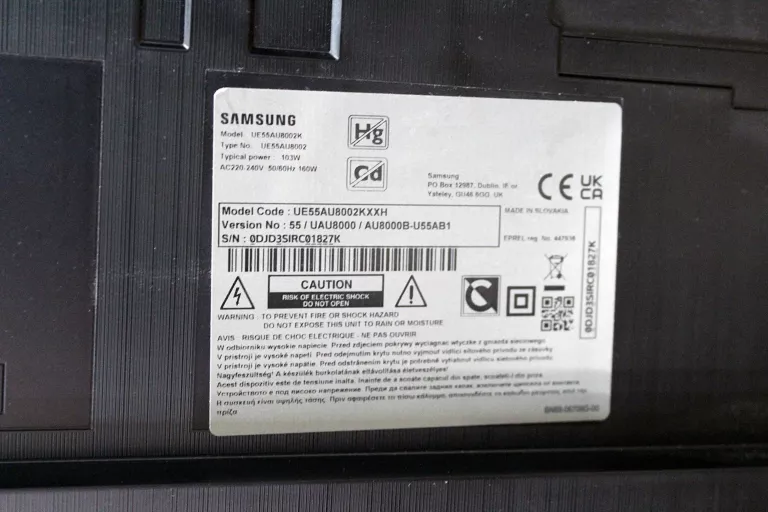 TELEWIZOR SAMSUNG UE55AU8002K 55" LED 4K TIZEN TV