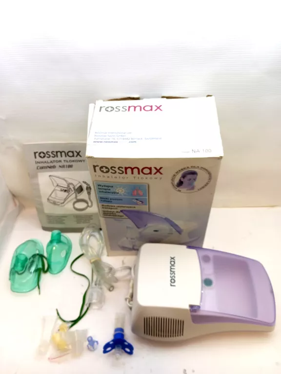 INHALATOR ROSSMAX NA 100 KOMPLET W PUDEŁKU