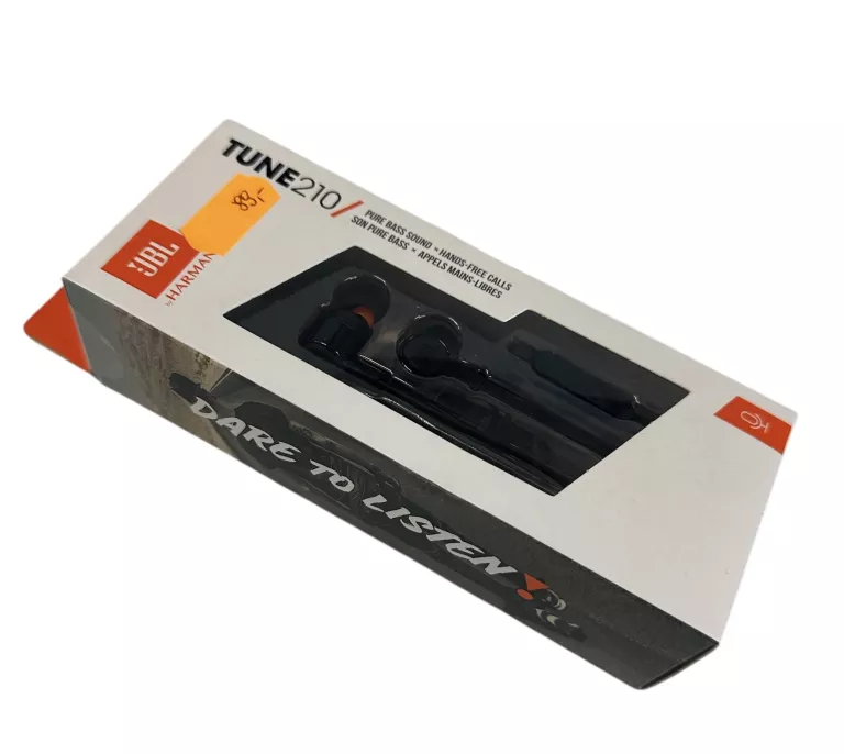 JBL TUNE 210 PRZEWODOWE SŁUCHAWKI DOKANAŁOWE CZARNE OKAZJA!!