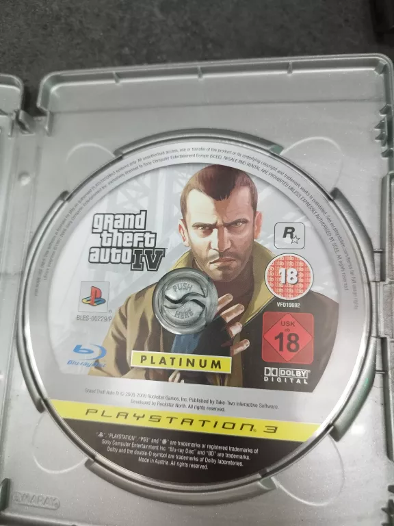 GRA NA PS3 GRAND THEFT  AUTO IV