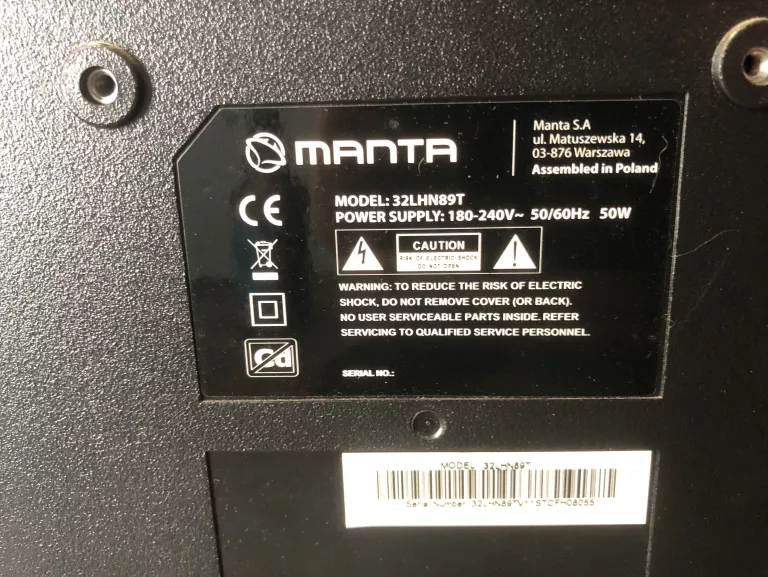 TELEWIZOR MANTA LED 32 32LH89T