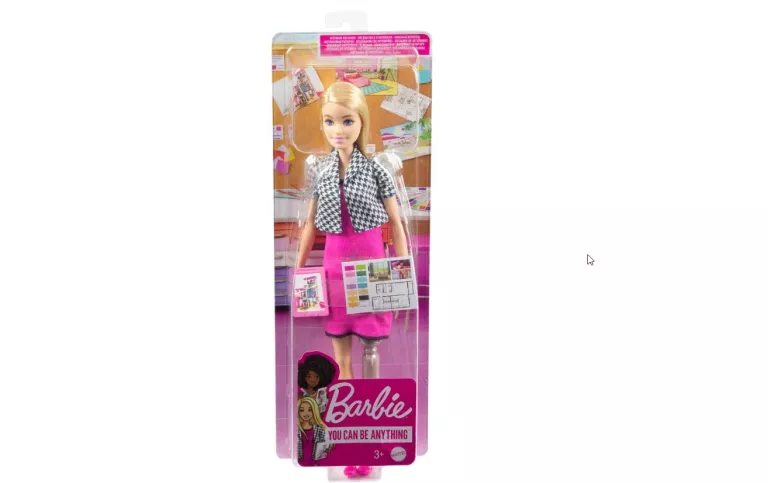 BARBIE KARIERA LALKA PROJEKTANTKA WNĘTRZ HCN12 MATTEL