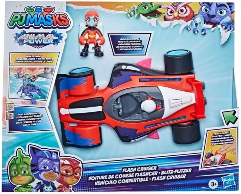 OKAZJA!! PIDŻAMERSI PJ MASKS POJAZD SAMOCHÓD ANIMAL DŹWIĘK ŚWIATŁO FIGURKA