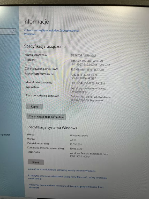 LAPTOP DELL LATITUDE 5420 + ZASILACZ