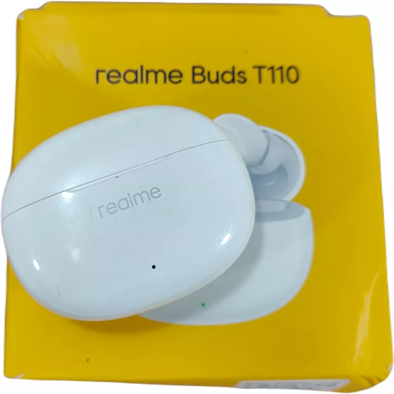 SŁUCHAWKI BEZPRZEWODOWE DOKANAŁOWE REALME BUDS T110 BIAŁE PUDEŁKO