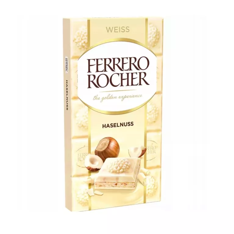 FERRERO ROCHER CZEKOLADA BIAŁA Z ORZECHAMI 90G