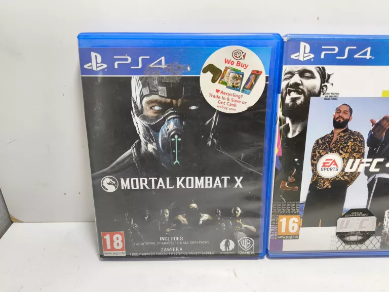 ZESTAW GIER NA PS4 (3 SZT.) COD BLACK OPS III, MORTAL KOMBAT X, UFC 4