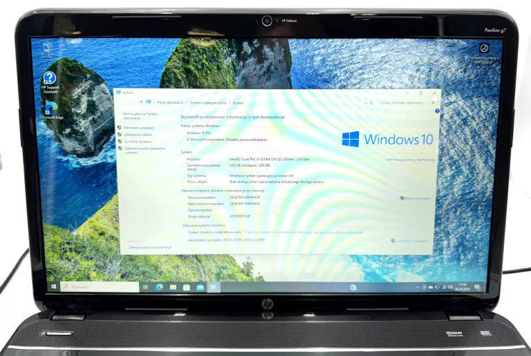 HP PAVILION G7-230SO I5-3230M 4GB 256GB SSD WIN10PRO + ZASILACZ