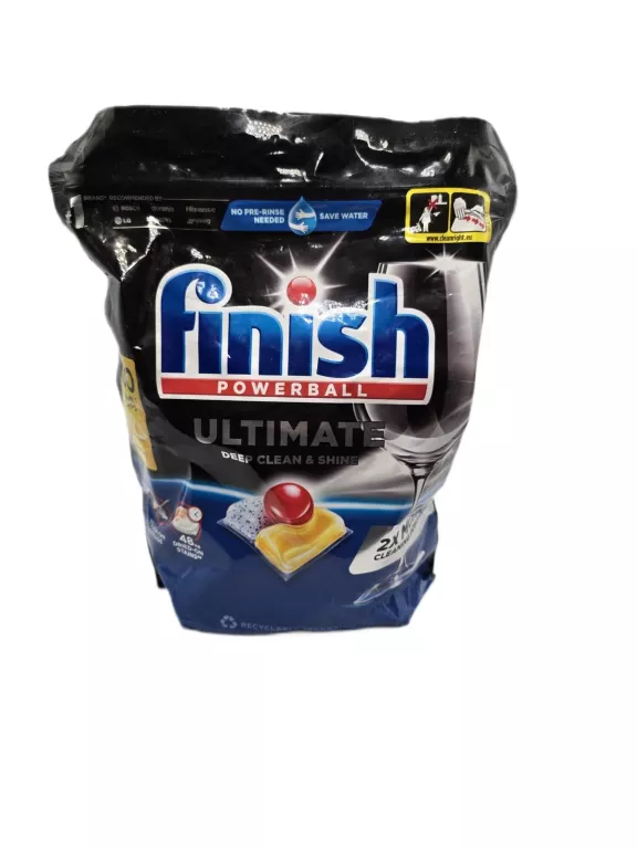 KAPSUŁKI FINISH POWERBALL ULTIMATE DEEP CLEAN & SHINE 100 SZT LEMON