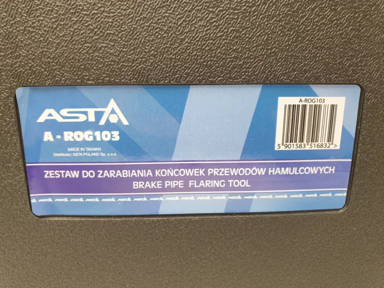 ZESTAW DO ZARABIANIA KOŃCÓWEK PRZEWODÓW HAMULCOWYCH ASTA A-ROG103 KOMPLET