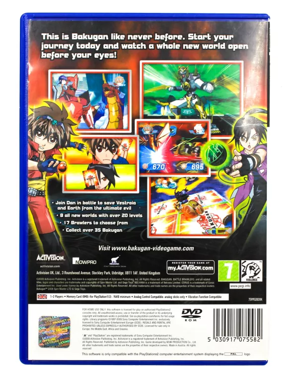 GRA PS2 BAKUGAN BATTLE BRAWLERS