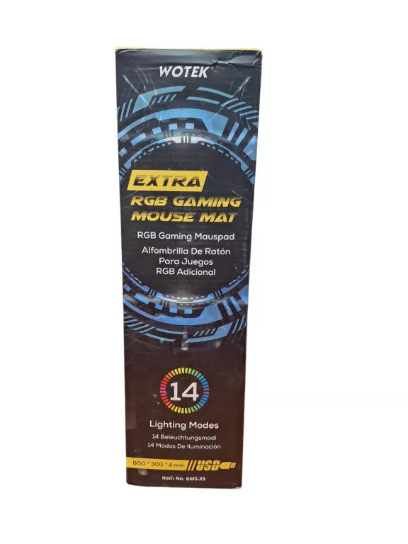 PODKŁADKA POD MYSZ KLAWIATURĘ WOTEK GAMING RGB LED