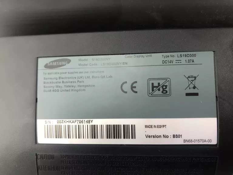 MONITOR SAMSUNG SD300